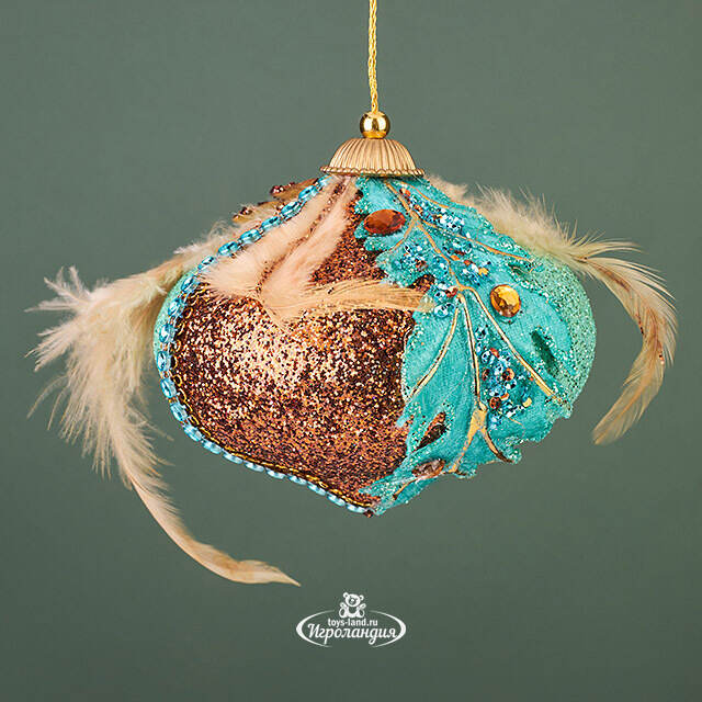 Винтажная елочная игрушка Луковка Bernate-Ticino 11 см Winter Deco