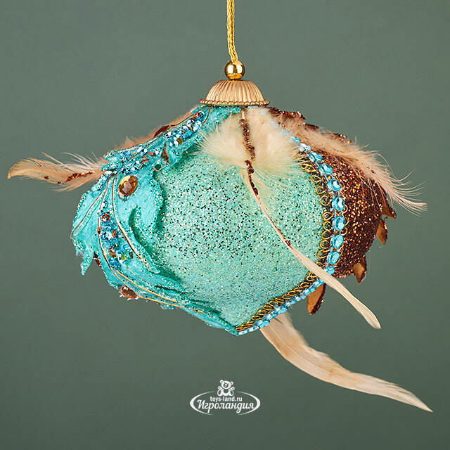 Винтажная елочная игрушка Луковка Bernate-Ticino 11 см Winter Deco