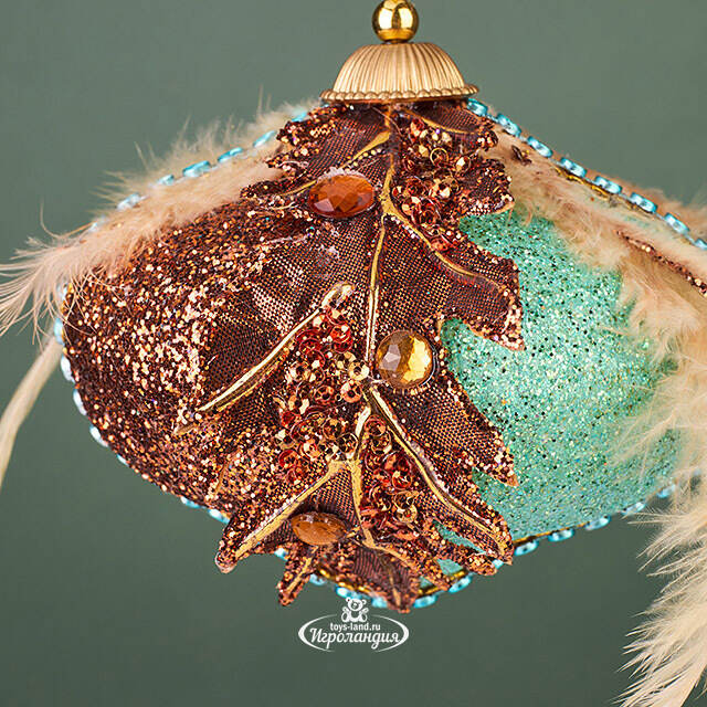 Винтажная елочная игрушка Луковка Bernate-Ticino 11 см Winter Deco