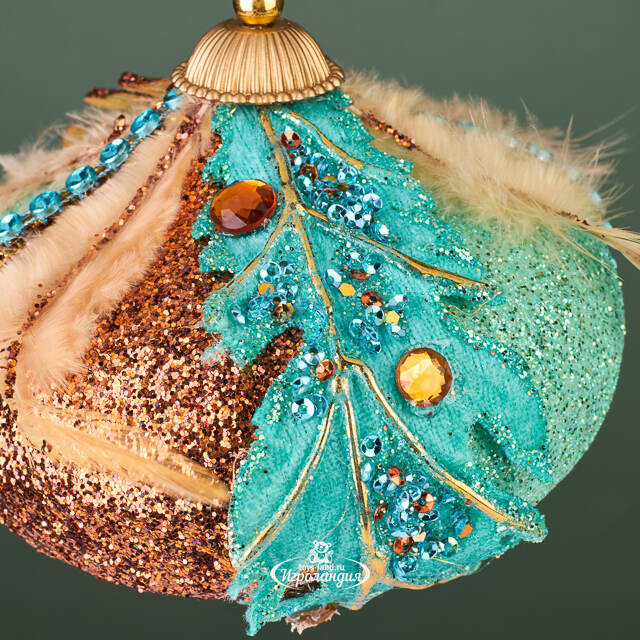 Винтажная елочная игрушка Луковка Bernate-Ticino 11 см Winter Deco