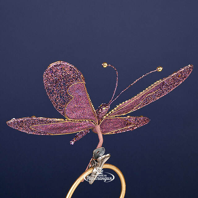 Елочная игрушка Бабочка Margate 24 см, клипса Winter Deco