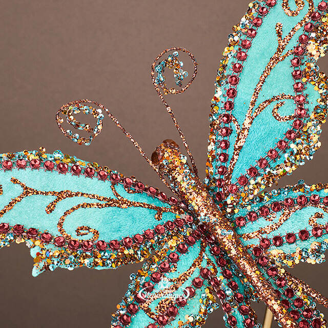 Елочная игрушка Бабочка Verona 30 см, клипса Winter Deco