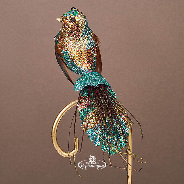 Елочная игрушка Птичка Ферндаун с Молуккских Островов 18 см, клипса Winter Deco