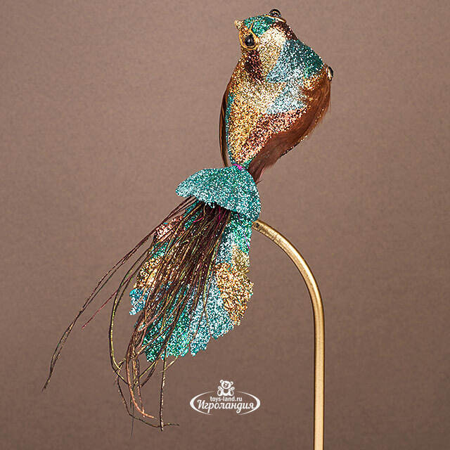 Елочная игрушка Птичка Ферндаун с Молуккских Островов 18 см, клипса Winter Deco