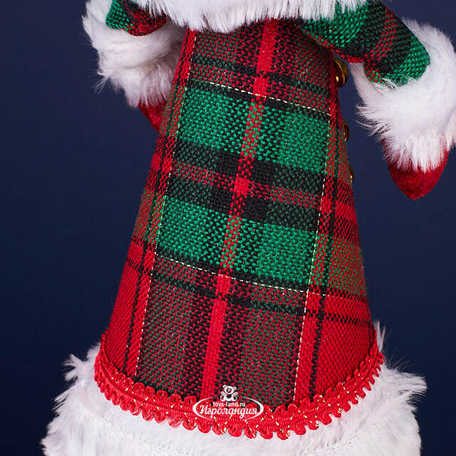 Елочная игрушка Кошка Рисби в костюме Снегурочки 29 см Winter Deco