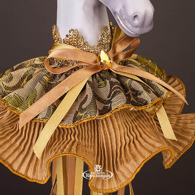 Елочная игрушка Лошадь Марлдон - Королевства Арнор 43 см золотая Winter Deco