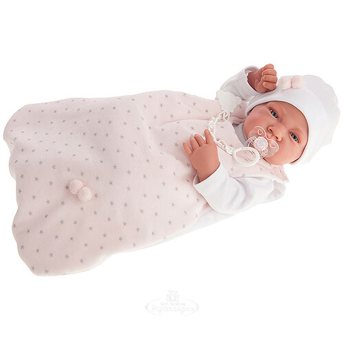 Кукла - младенец Кармела в розовом 42 см Antonio Juan Munecas