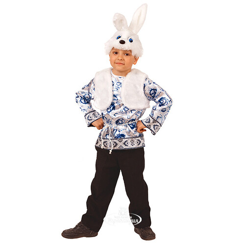 Карнавальный костюм Зайчонок Ванятка, рост 128 см Батик