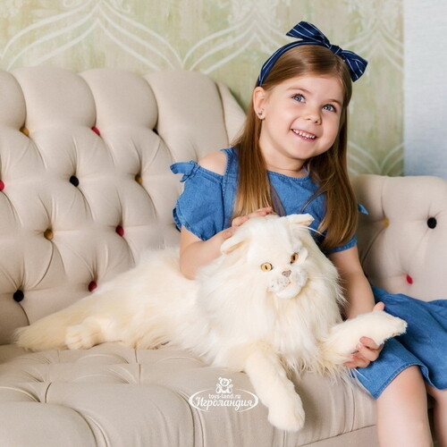 Мягкая игрушка Персидсий кот Табби бело-рыжий 70 см Hansa Creation