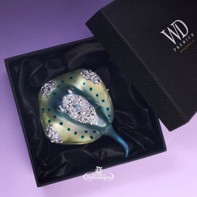 Стеклянная елочная игрушка Скат - Мистер Мидлфарт 14 см Winter Deco