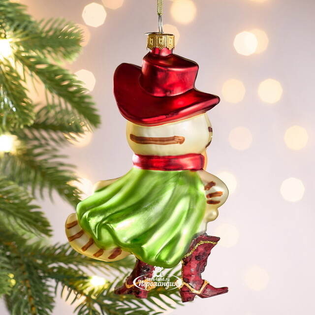 Елочная игрушка Кот в Сапогах 14 см в подарочной коробке, стекло Winter Deco