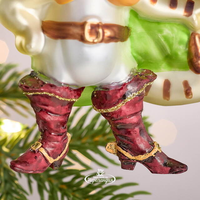 Елочная игрушка Кот в Сапогах 14 см в подарочной коробке, стекло Winter Deco