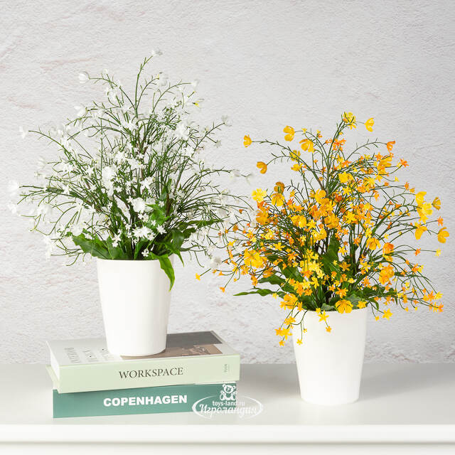 Искусственный цветок в горшке Audrey - Солнечный День 46 см Summer Deco