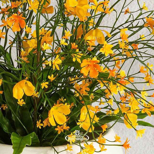 Искусственный цветок в горшке Audrey - Солнечный День 46 см Summer Deco