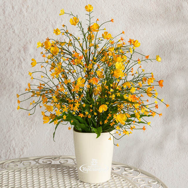 Искусственный цветок в горшке Audrey - Солнечный День 46 см Summer Deco