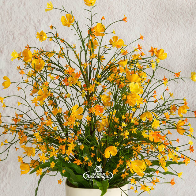 Искусственный цветок в горшке Audrey - Солнечный День 46 см Summer Deco