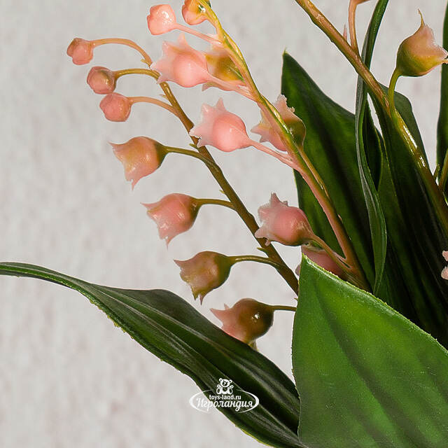 Искусственный цветок в горшке Ландыш - Molinella 23 см Summer Deco