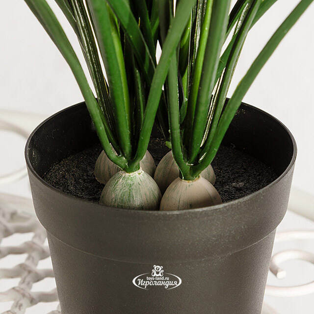 Искусственный цветок в горшке Мускари - Подарок Лета 33 см Summer Deco