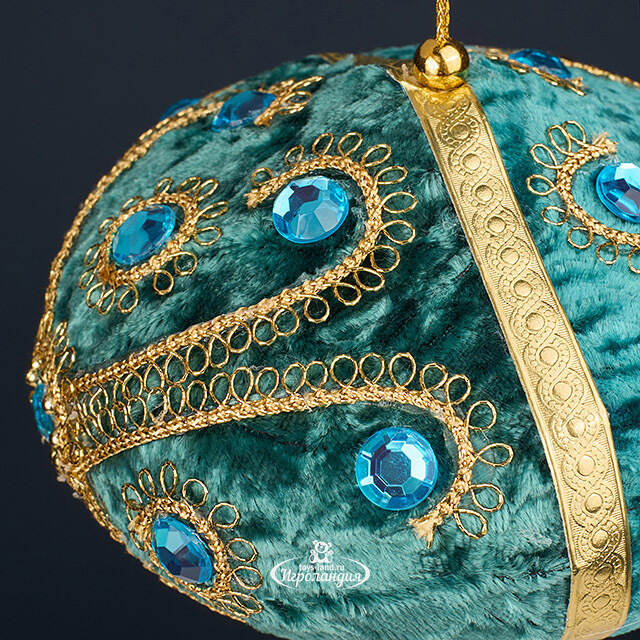 Винтажная елочная игрушка Луковка Bernate - Ticino 11 см изумрудная Winter Deco