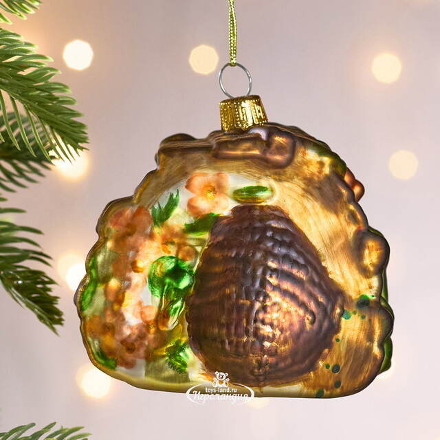 Елочная игрушка Ежик из Весеннего леса 9 см, стекло Winter Deco