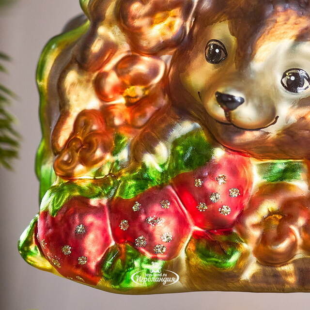 Елочная игрушка Ежик из Весеннего леса 9 см, стекло Winter Deco