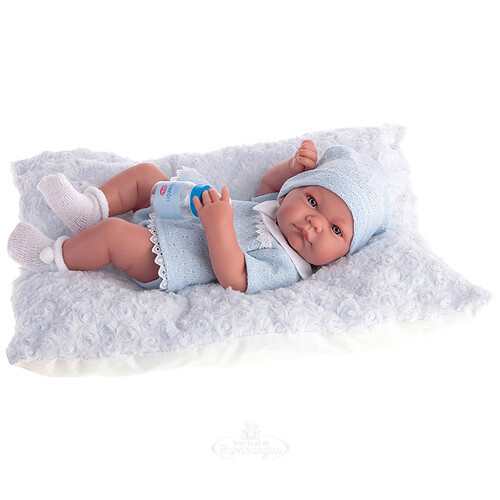 Кукла - младенец Нико в голубом 42 см Antonio Juan Munecas