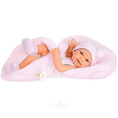 Кукла - младенец Лана в розовом 42 см Antonio Juan Munecas