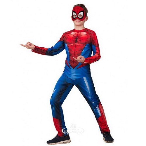 Карнавальный костюм Человек Паук - Мстители, рост 110 см Батик