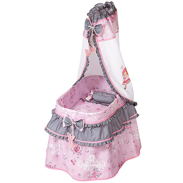 Кроватка для куклы Maria с балдахином 60 см Decuevas Toys (Дэкувьютойс)