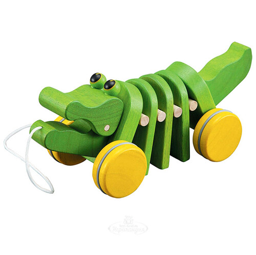 Каталка Танцующий крокодил, 24.5 см Plan Toys