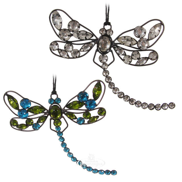 Елочная игрушка Стрекоза Сирина 16 см, подвеска ShiShi