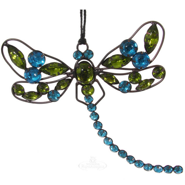 Елочная игрушка Стрекоза Сирина 16 см, подвеска ShiShi