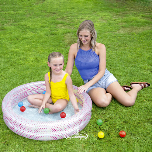 Детский бассейн с шариками Розовые Облака 91*20 см Bestway
