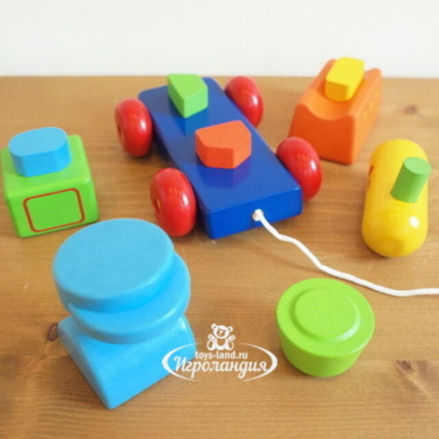 Сортер-каталка Поезд, 14.5 см, дерево Plan Toys (План Тойс)
