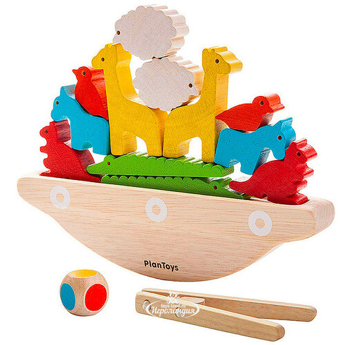 Развивающая игра Балансирующая лодка, дерево Plan Toys