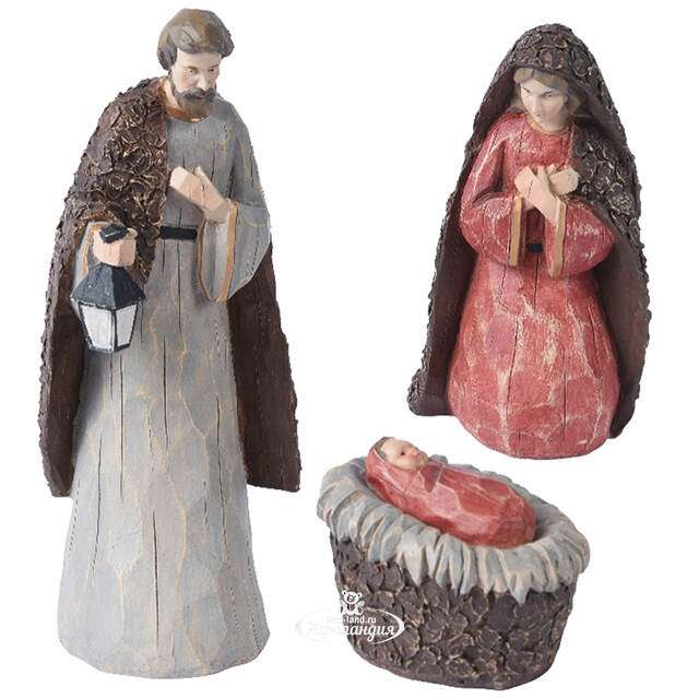 Рождественская статуэтка В ожидании Рождественского Чуда 21 см, 3 фигурки Kaemingk