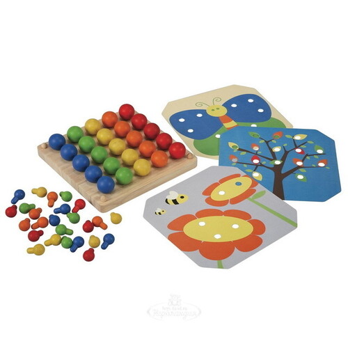 Детская деревянная мозаика 50 элементов Plan Toys