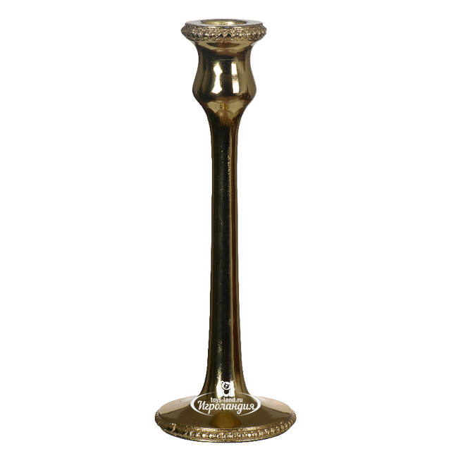 Металлический подсвечник для одной свечи Ghisland 21 см, золотой Kaemingk