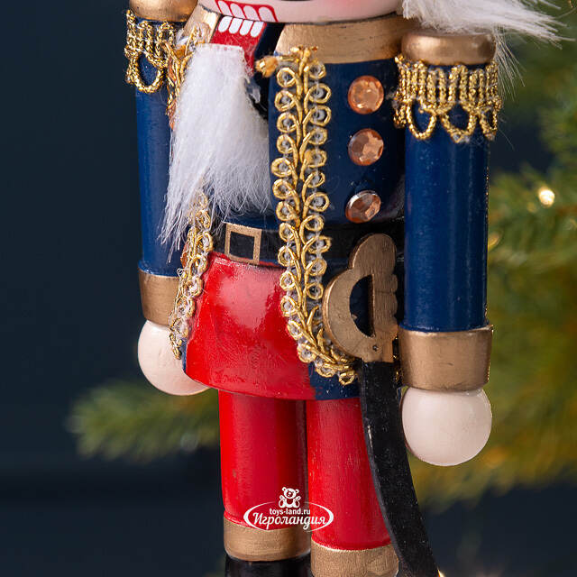 Декоративная фигурка Щелкунчик - Бравый Гвардеец с саблей 20 см Sigro