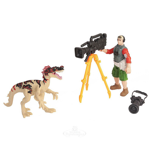 Игровой набор Динозавр Эораптор и кинооператор Chap Mei