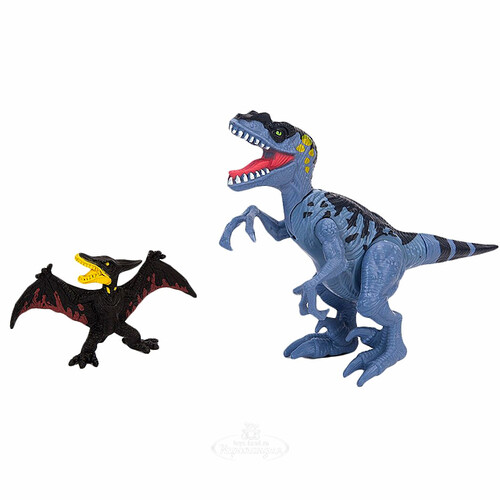 Игровой набор Динозавр Тиранозавр с птеродактилем, движение Chap Mei