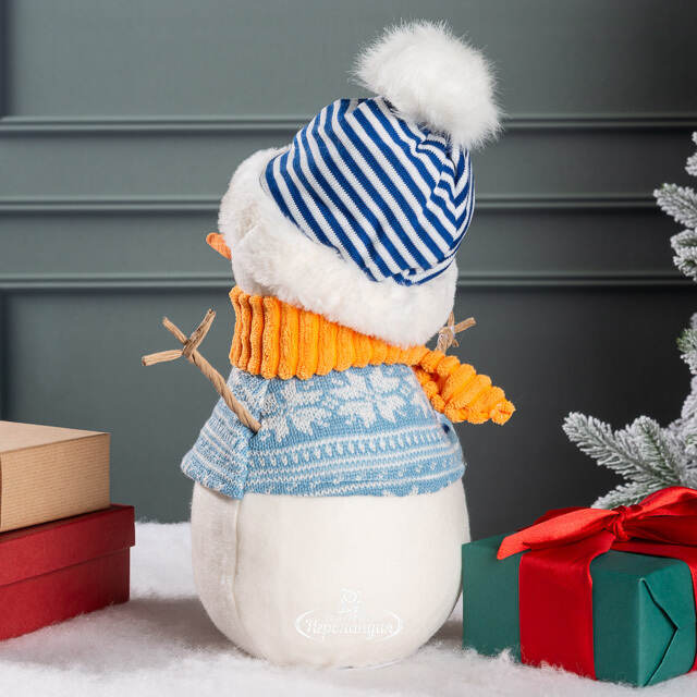 Декоративная фигура Снеговик Стефан - Шведские Каникулы 34 см Kaemingk