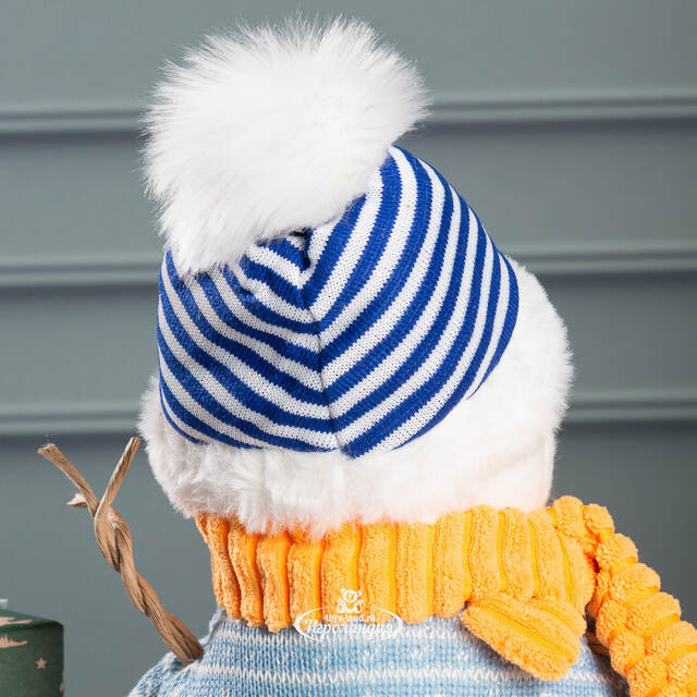 Дверной стоппер Снеговик Северин - Шведские Каникулы 28 см Kaemingk