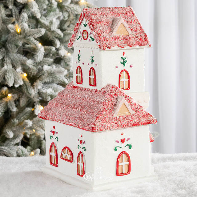 Декоративная статуэтка Пряничный Домик - Floral Pattery 35 см Kaemingk