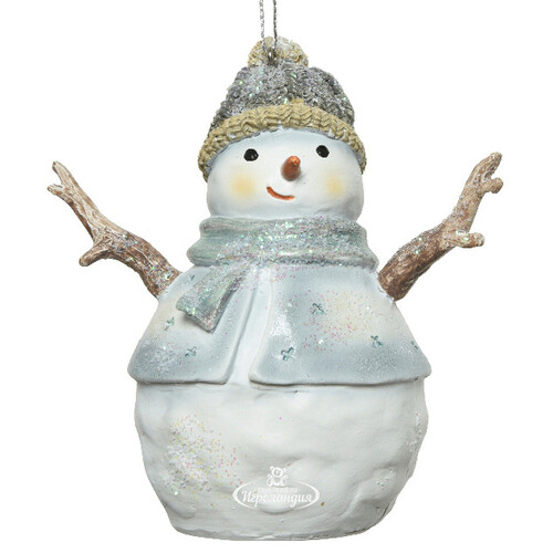 Елочная игрушка Снеговик Бреснон - Рождество в Баневелде 11 см, подвеска Kaemingk