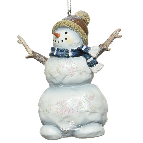 Елочная игрушка Снеговик Уве - Рождество в Баневелде 11 см, подвеска Kaemingk