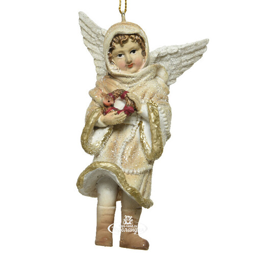 Елочная игрушка Ангел Изабель - Рождественская песнь 11 см, подвеска Kaemingk