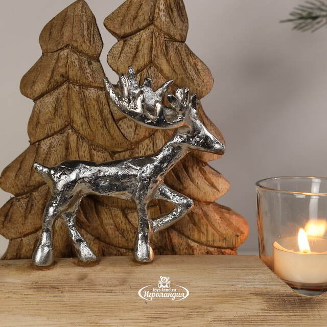Декоративный подсвечник Олень из леса Wadden 24 см Kaemingk