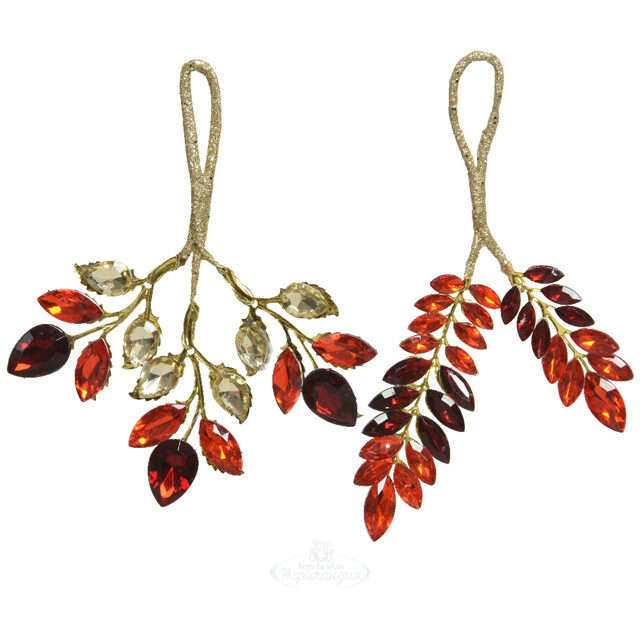 Подвеска на елку Ruby Autumn 15 см Kaemingk