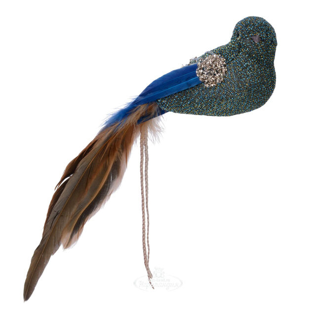 Елочная игрушка Птичка Mona 24 см, клипса Kaemingk